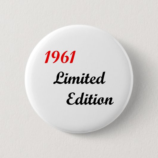 1961 Limited Edition Ronde Button 5,7 Cm (Voorkant)