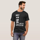 1961 May Happy Birthday Party T-shirt (Voorkant volledig)
