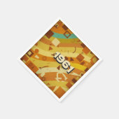 1961 - Retro jaren '60 Geometrisch ontwerp - Servet (Hoek)