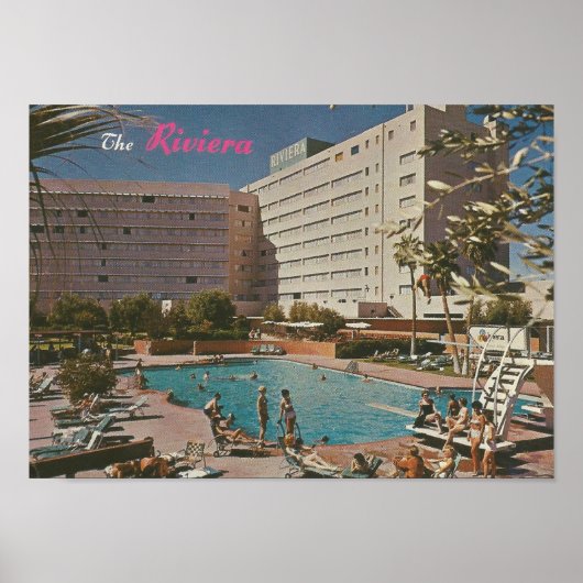 1961 The Hotel Riviera, Las Vegas, NV Poster (Voorkant)