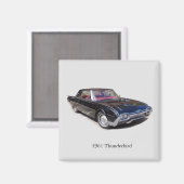 1961 Thunderbird magnet (Voorkant / Achterkant)