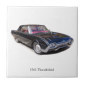 1961 Thunderbird tile Tegeltje (Voorkant)
