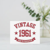 1961 Vintage met een volmaakte Briefkaart (Staand voorkant)