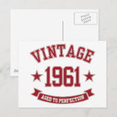 1961 Vintage met een volmaakte Briefkaart (Voorkant / Achterkant)