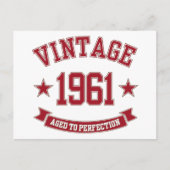 1961 Vintage met een volmaakte Briefkaart (Voorkant)