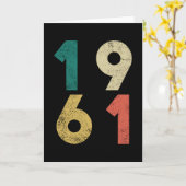 1961 vogeldagretro kaart (Gele Bloem)