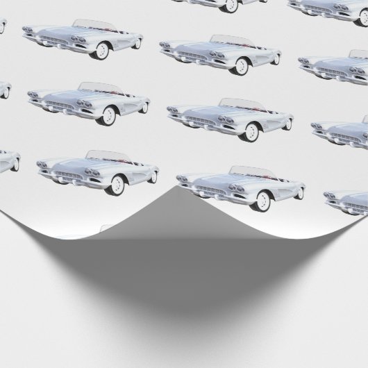 1961 Witte korvet Cadeaupapier (Hoek)