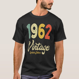  1962 60e verjaardag gift retro 60 jaar oud t-shirt