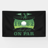 1962 60ste verjaardag Golf Lover Spandoek (Horizontaal)