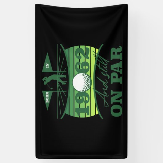 1962 60ste verjaardag Golf Lover Spandoek (Verticaal)