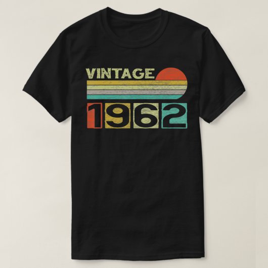 1962 60ste verjaardag Mannen van de geboorte Vrou T-shirt (Design voorkant)