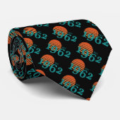 1962 60ste  zonsondergang op de geboorte stropdas (Opgerold)