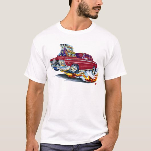 1962-63 Impala maroon auto T-shirt (Voorkant)
