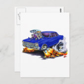 1962-65 Nova Dark Blue Car Briefkaart (Voorkant / Achterkant)