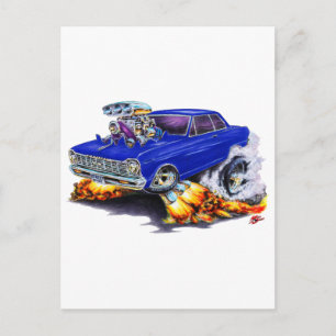 1962-65 Nova Dark Blue Car Briefkaart