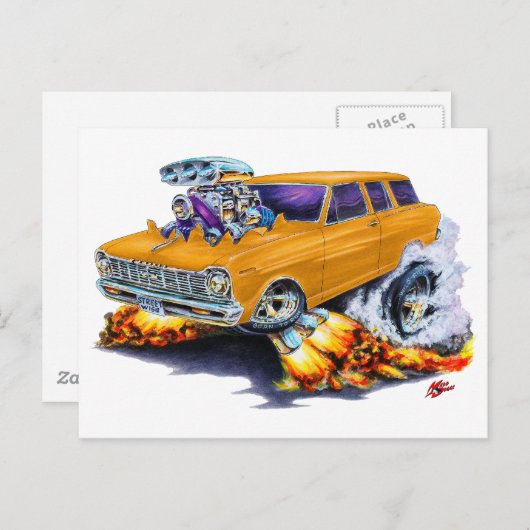 1962-65 Nova Oranje Wagon Briefkaart (Voorkant / Achterkant)