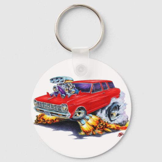 1962-65 Nova Red Wagon Sleutelhanger (Voorkant)