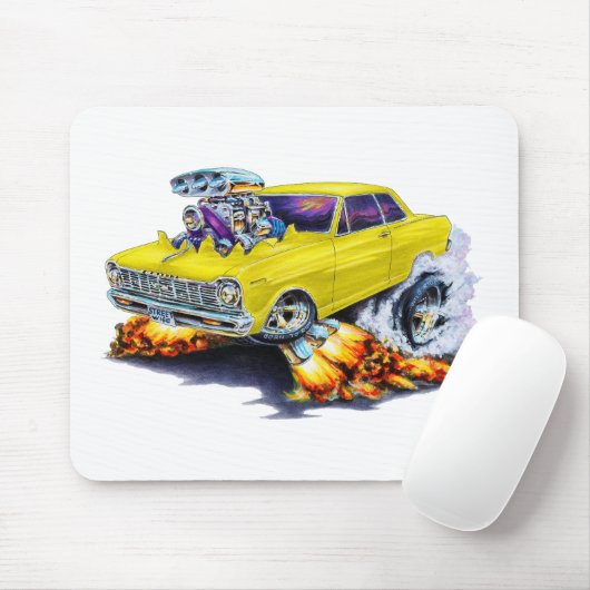 1962-65 Nova Yellow Car Muismat (Met muis)