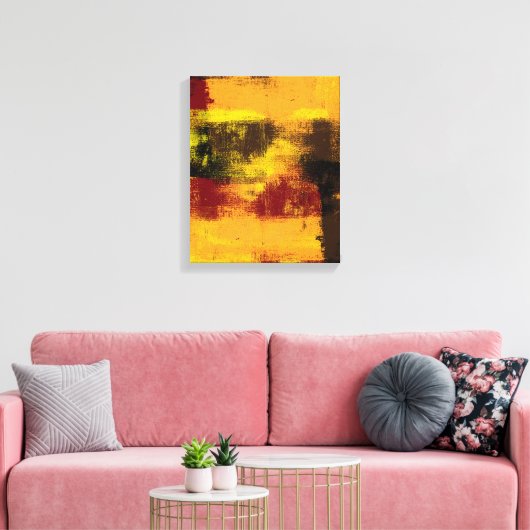 1962 Abstracte canvasafdrukken Canvas Afdruk (Insitu (Woonkamer))