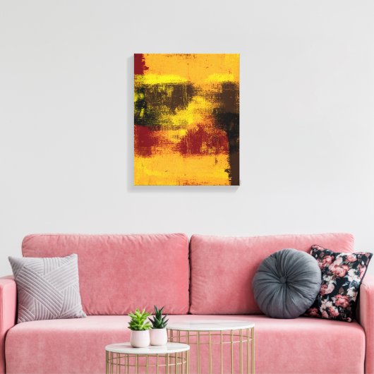 1962 Abstracte canvasafdrukken Canvas Afdruk (Insitu (Woonkamer))