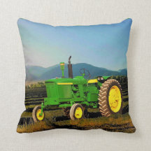 1962 Big Green Tractor Square Kussens