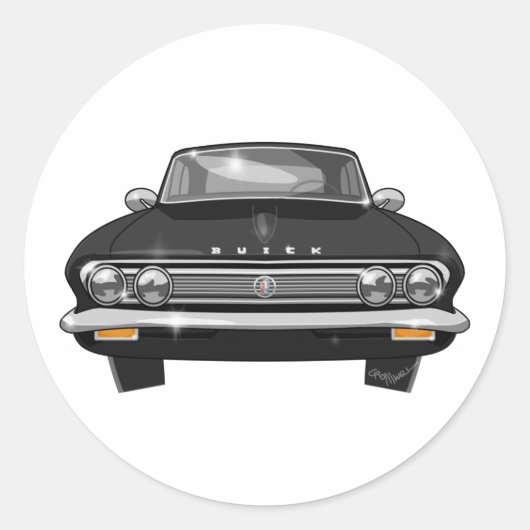 1962 Buick Special Ronde Sticker (Voorkant)