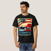 1962 C1 Corvette Pop Art Style T Shirt (Voorkant volledig)