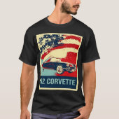 1962 C1 Corvette Pop Art Style T-shirt (Voorkant)