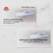 1962 Chevy Corvette-autorestauratie Visitekaartje (Voorkant / Achterkant)