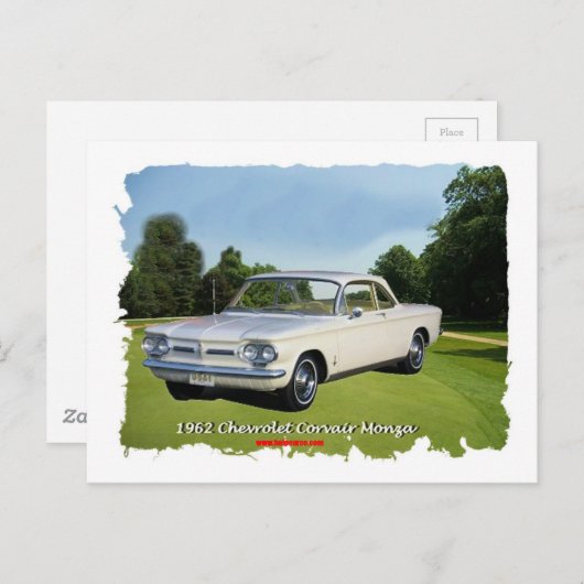 1962_Corvair_Monza Briefkaart (Voorkant / Achterkant)