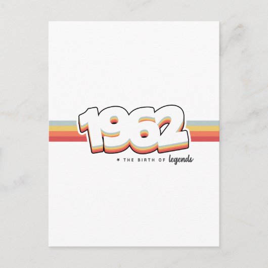 1962 De geboorte van legenden Briefkaart (Voorkant)
