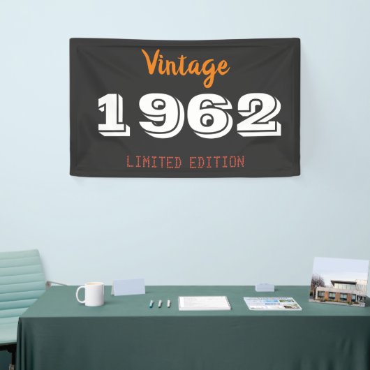  1962 Limited Edition 64e verjaardag cadeau Spandoek (Beurs)