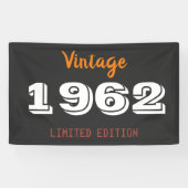  1962 Limited Edition 64e verjaardag cadeau Spandoek (Horizontaal)