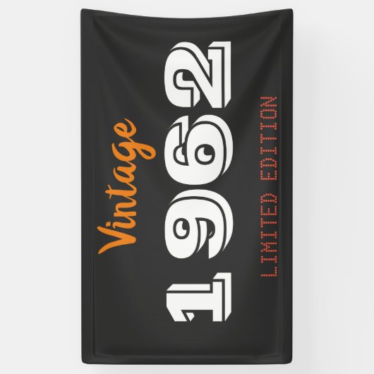  1962 Limited Edition 64e verjaardag cadeau Spandoek (Verticaal)