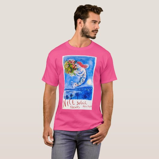 1962 Marc Chagall Nice Soleil Fleurs Frankrijk Rei T-shirt (Voorkant volledig)