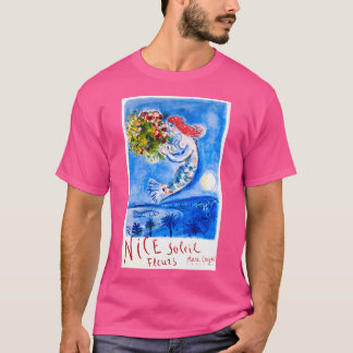 1962 Marc Chagall Nice Soleil Fleurs Frankrijk Rei T-shirt