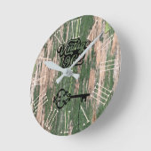 1962 oud hout ronde klok (Hoek)