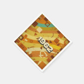 1962 - Retro jaren '60 Geometrisch ontwerp - Servet (Hoek)