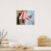 1962 roze cadillac-converteerbaar poster (Keuken)