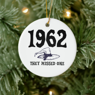 1962 Ze misten één heks Halloween  Keramisch Ornament