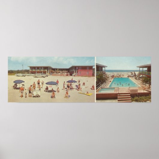 1962 Zee Vista Motel, Myrtle Beach, SC Poster (Voorkant)