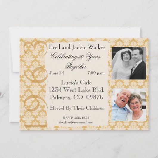  1963 50e Jubileum Foto Uitnodiging (Voorkant)