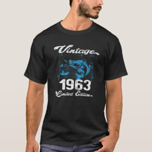  1963 - 59 jaar oude Geviste overzeese visserij T-shirt