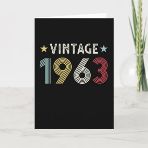  1963 60e verjaardag Gift 60 jaar oud Kaart