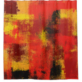 1963 Abstract douchergordijn Douchegordijn