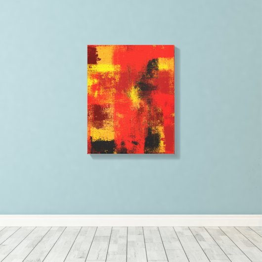 1963 Abstracte canvasafdrukken Canvas Afdruk (Insitu (Houten vloer))