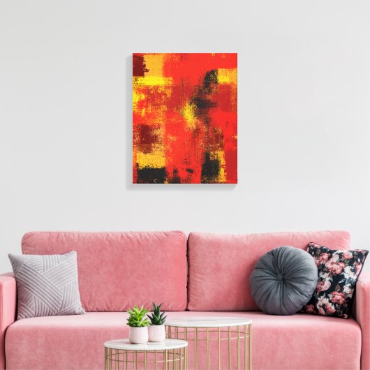 1963 Abstracte canvasafdrukken Canvas Afdruk (Insitu (Woonkamer))