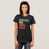 1963 Amazing Dad Since 1963 T-shirt (Voorkant volledig)