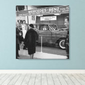 1963 Auto Show Mercedes-Benz Canvas Afdruk (Insitu (Houten vloer))