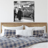 1963 Auto Show Mercedes-Benz Canvas Afdruk (Insitu (Slaapkamer))
